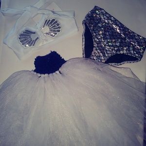 Bundle*Tutu with shell/ mermaid bathing suit